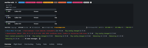 consist of incremental updates i.e miner updates